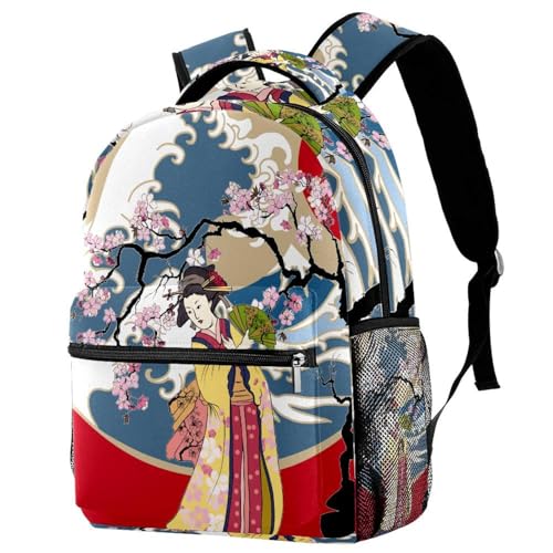 Sac à dos pour ordinateur portable motif citrouille lune pour le voyage décontracté