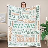 Photo Gallery ldfhoin coperta morbida con nome o testo desiderato, coperta personalizzata con nome, regalo per san valentino, compleanno, natale, coperta per il divano (bianco-verde) Photo Gallery ldfhoin coperta morbida con nome o testo desiderato, coperta personalizzata con nome, regalo per san valentino, compleanno, natale, coperta per il divano (bianco-verde)