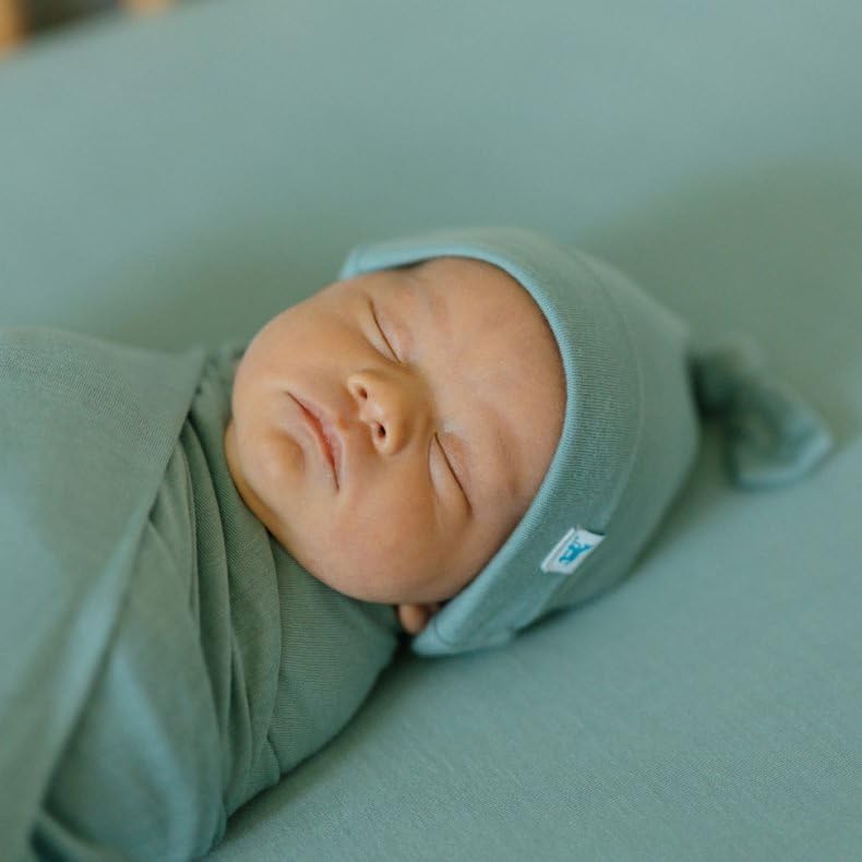 Image of Little Unicorn Premium Stretch Knit Crib Sheet |Super Soft with Optimal Stretch (Harbor)
