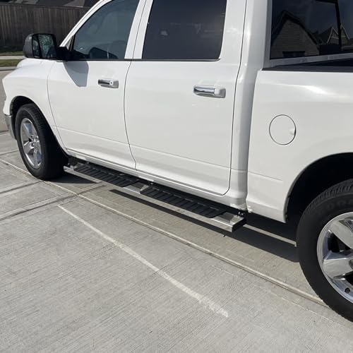 COMNOVA 6 Inches Running Boards& Steps Nerf Bars Compatible with 2019-2025 Chevy Silverado 1500, 2020-2025 Silverado/Sierra 2500/3500HD Crew Cab,Running Boards for Silverado, Stainless Steel Slider