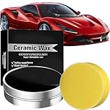 Titanium Ceramic Wax Cream, Titanium Ceramic Wax Cream with Sponge, 2026 New Repair Paste for Lasting Vehicle Shine, Car Scratch Remover Repair Paste Polish, Auto Car Coating Polishing Waxes (1)