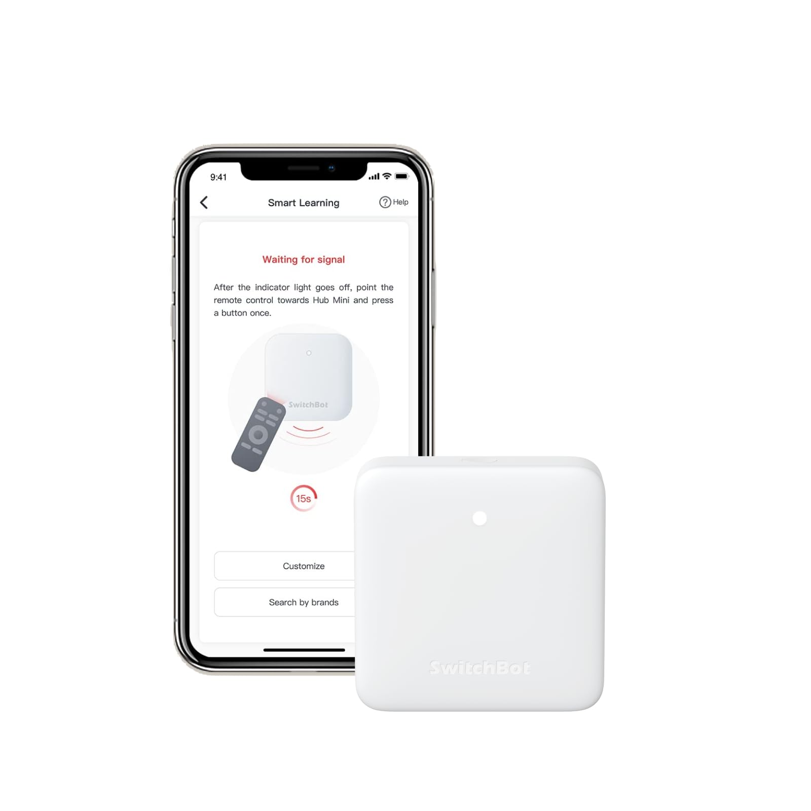 Photo 1 of SwitchBot Hub Mini Smart Remote - IR Universal Remote, WiFi IR Blaster for TV, Air Conditioner, Compatible with Alexa, Google Home, Link SwitchBot to Wi-Fi (Support 2.4GHz)