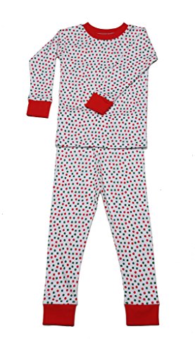 New Jammies Girls' Holiday Organic Cotton Snuggly Pajamas