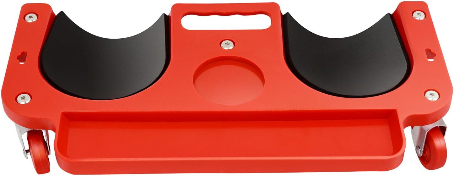 Movable Knee Dolly with Tool Tray – Rolling Knee Pad per for Auto Repair & Gardening, Knee Protection Cart for Comfort and Efficiency