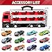 Ci Vetch 78-Inch Cars Trucks Toys for Toddler 1-3 2-4 3-5 4-7 Years Old Boys Kids, Transport Truck Toys with 24 Pcs Die-Cast Cars, Toys Gifts for 3 4 5 6 Year Old Boys, Toddler Boy Toys Ages 3-5 4-7