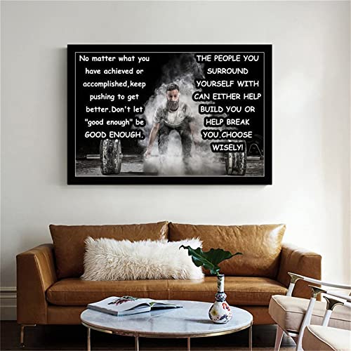 Lirong Keep Pushing To Get Better Motivational Inspirational Posters Home Decor Wall Art Print For Gym Motivational Quotes Poster Printing 24X36Inch(60X90Cm) #TOP5
