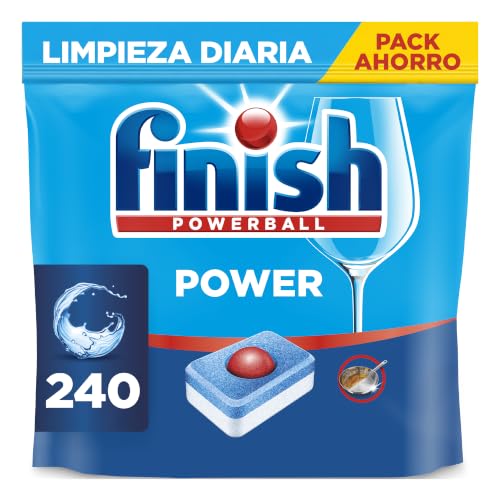 Finish Powerball Power All in 1 Pastillas para el lavavajillas, 80 pastillas