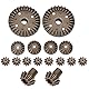 Dilwe RC Auto Zahnradsatz, 16pcs Metal Gear für 12428 12423 RC Auto-Zubehörteile