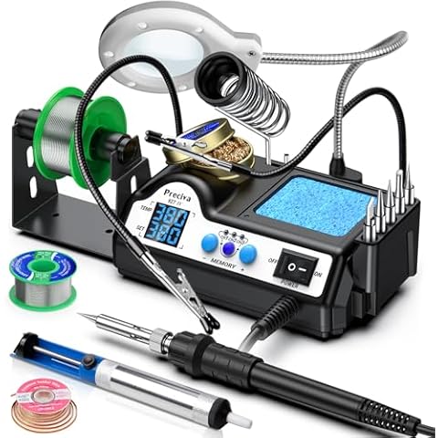 Preciva 927IV Solder Station with Magnifier Cover