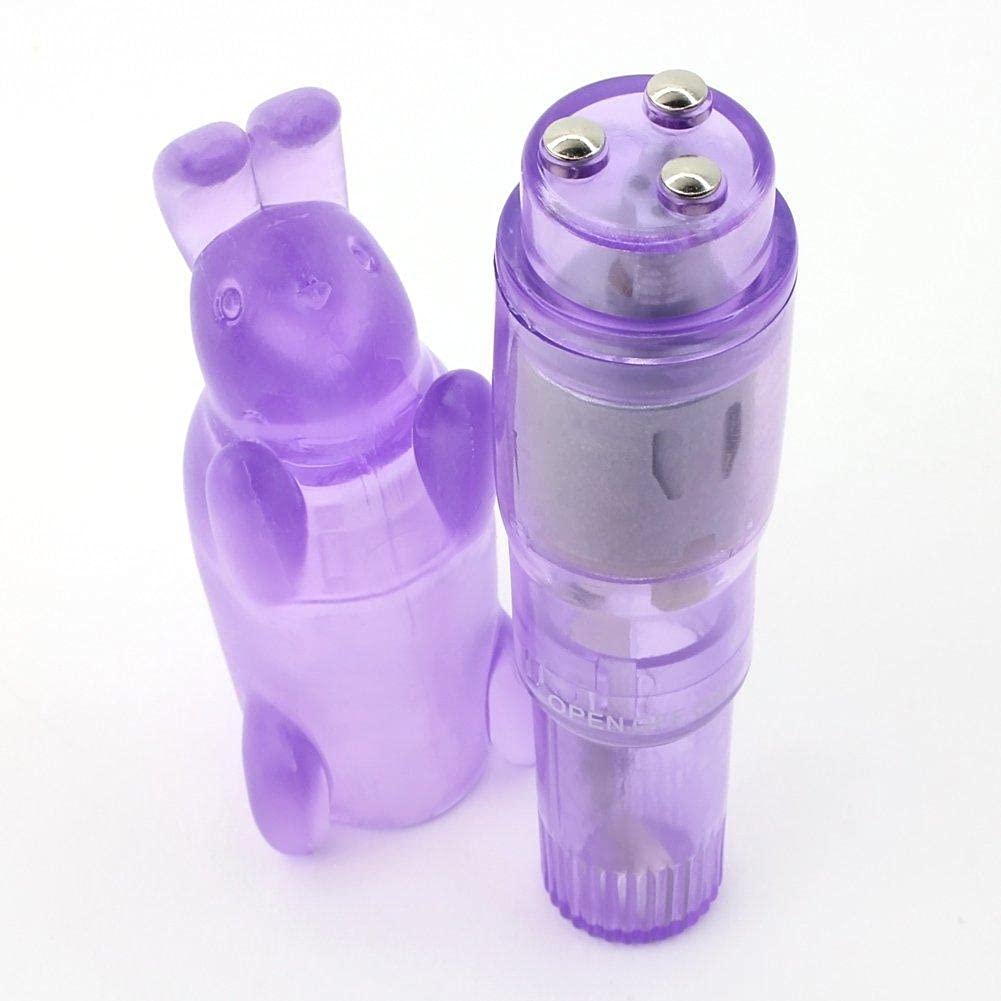 Pocket Rocket Vibrator - Removable Rabbit Tickler Sleeve - Powerful Clit Vibrations for Intense Orgasms