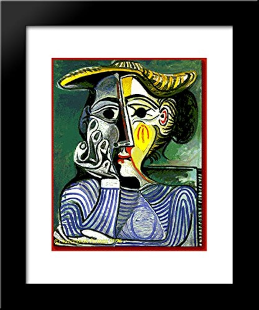 picasso woman with a yellow hat sweat