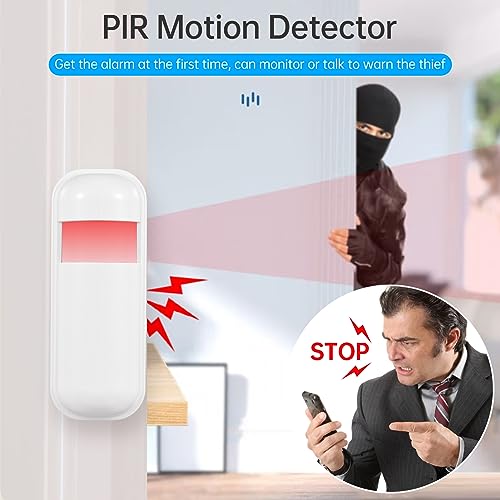 Tomshin Sistema de alarme de segurança para casa 2.4G WiFi GSM 2.4 polegadas TFT LCD Kit de sistema