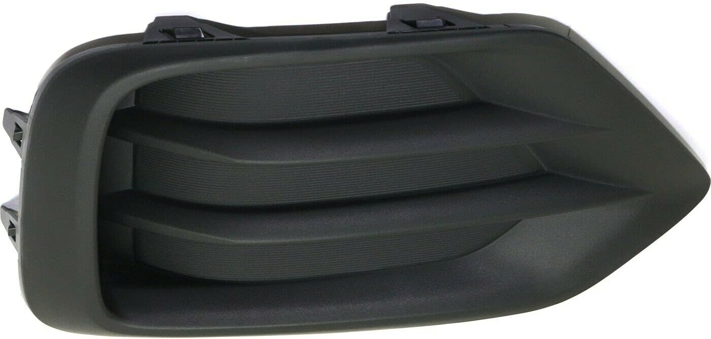 DAT AUTO PARTS Front Right Passenger Side Fog Light Hole Cover Trim Lamp Molding Bumper Insert Replacement For 2017-2022 Chevrolet Chevy Trax Black Textured Plastic GM1039226 42537708