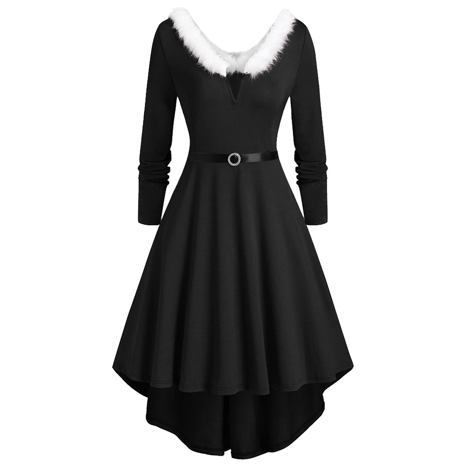 MOCHAMIK Sukienki na co dzień Sukienka z dzianiny Damska sukienka sweterkowa Jesienna sukienka Zimowa sukienka Eleganckie damskie długie sukienki V-Neck Party Randki Casual Dress