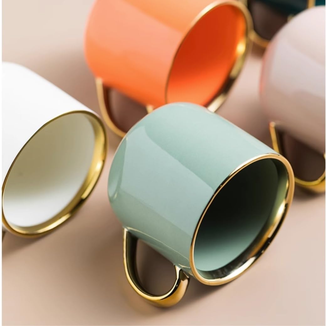 Tazzine da Caffè Tazza di Tè Tazze Tazza In Ceramica Tazza Per Ragazze Bella Tazza Da Tè Per Caffè Tazza Da Bere Per Coppia Adatta Per L'ufficio Tazzine Caffè Tazza da Caffè ( Color : B , Size : 400ml