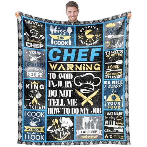 EQNWI Chef Gifts for Men Blanket 60