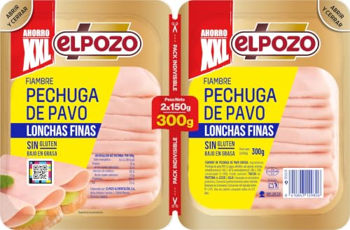ElPozo Pechuga de Pavo, Lonchas, 2 x 150g