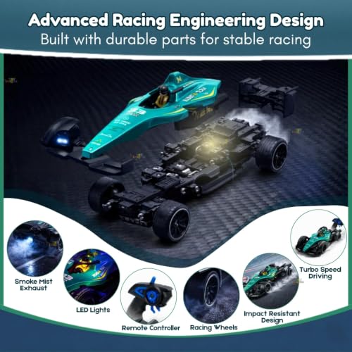 Image of Toy Imagine 2.4GHz RC F1 Racing Car for Kids, Green
