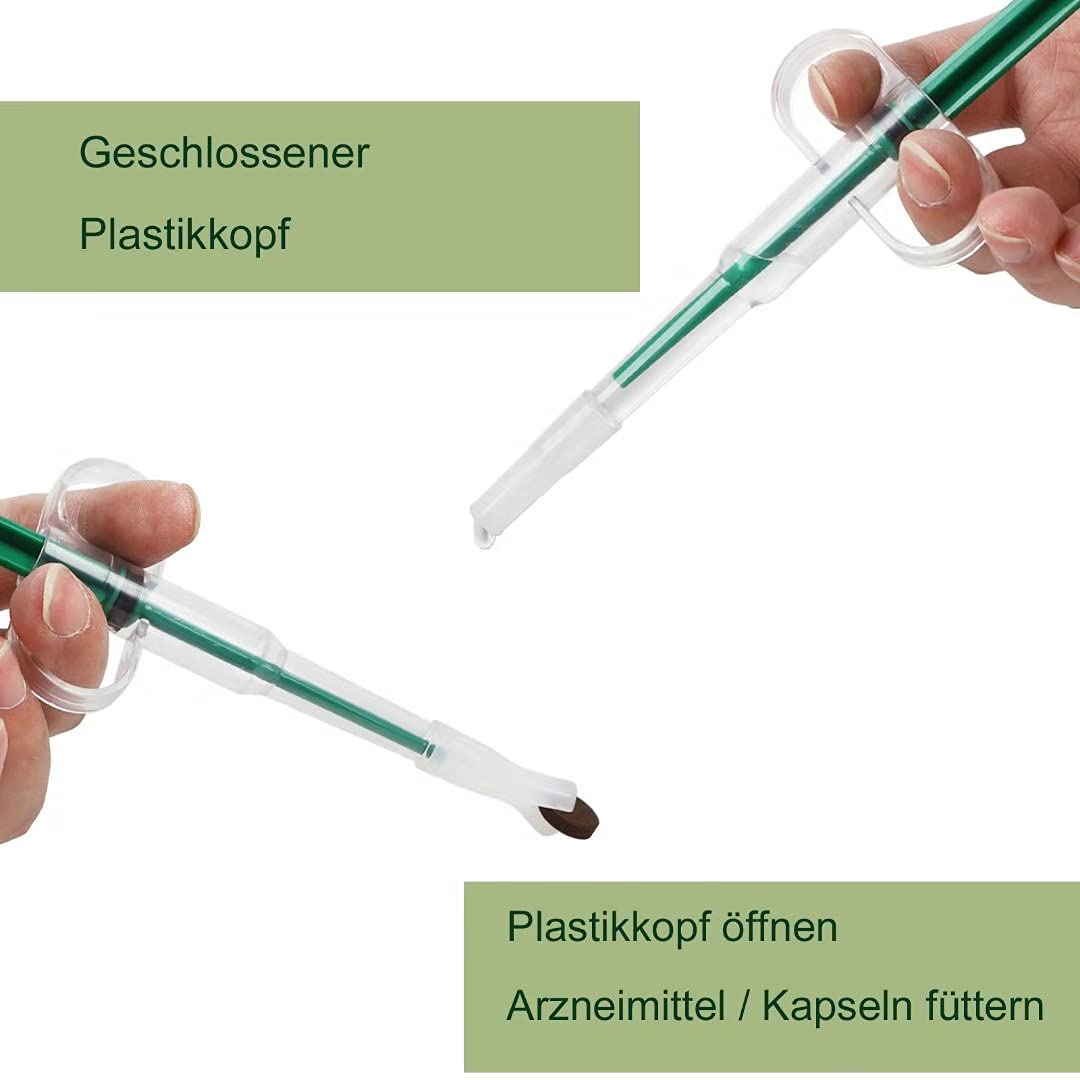 Esteopt 3 stuks tablet-feeder, medicijn-feeder, huisdier pusher injectiespuit, pildispenser, geschikt voor katten en kleine honden Esteopt 3 stuks tablet-feeder, medicijn-feeder, huisdier pusher injectiespuit, pildispenser, geschikt voor katten en kleine honden
