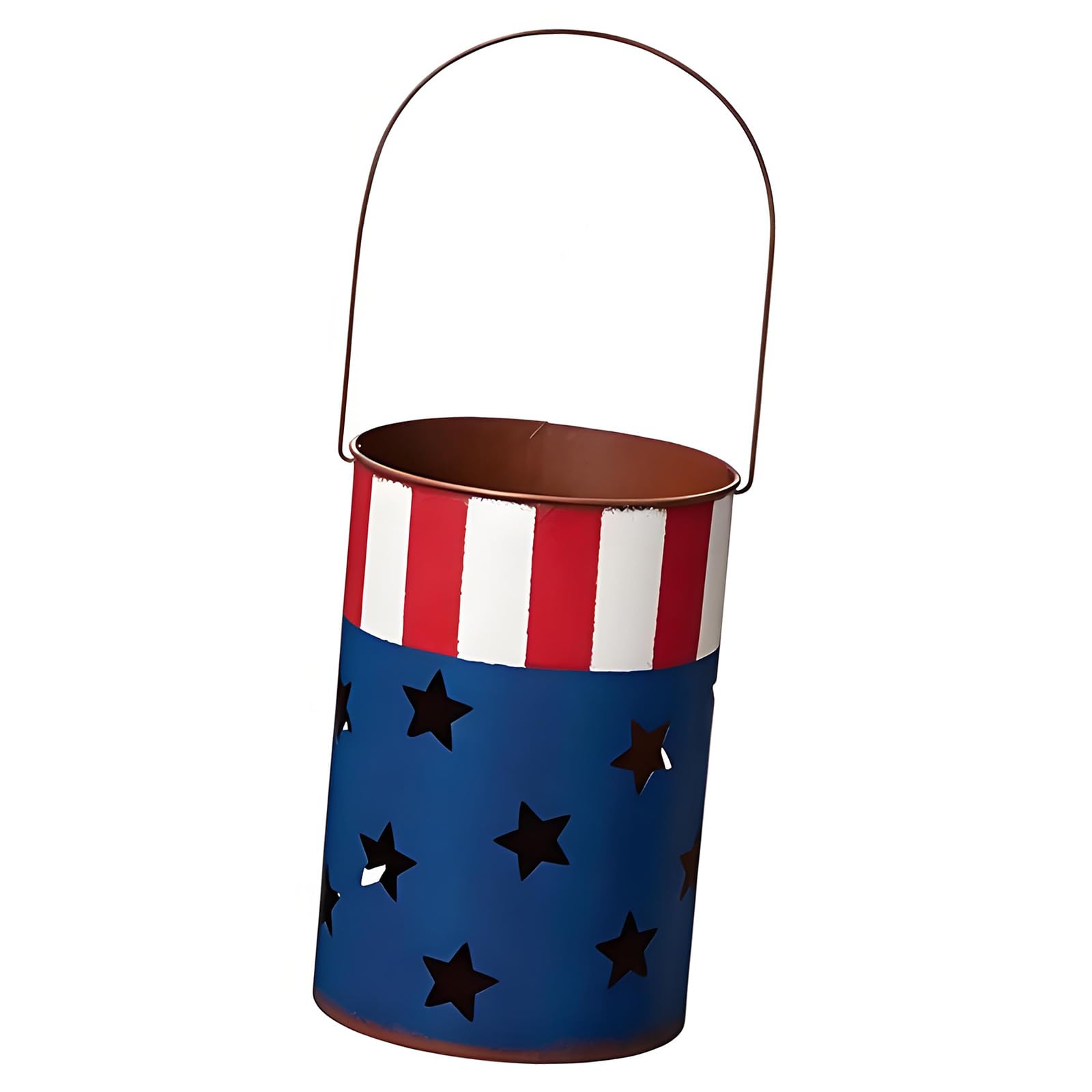 Mekalero Handcrafted Letter Stand with Artistic Star Pattern Home Party Decoration Iron Texture for Lighting Star Owner
