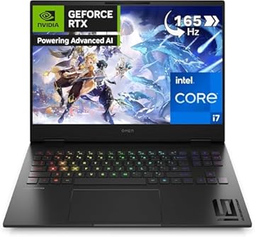 HP OMEN 16-u0000sl Notebook, Intel Core i7-13700HX, 16GB RAM DDR5 4800MHz, 1TB SSD, Display 16" WUXGA 165Hz IPS, Nvidia RTX 4070 8GB, Wi-Fi 6E, 3 Mesi di PC Game Pass Incluso, Windows 11, Nero