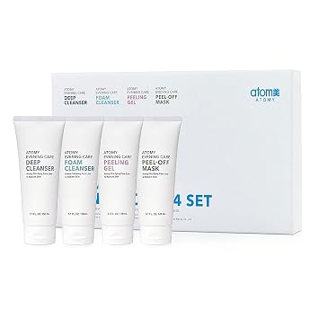 GASHINA STORY Ato-my Evening Care 4 set - Evening Care Foam Cleanser + Deep Cleanser + Peeling Gel + Peel-Off Mask