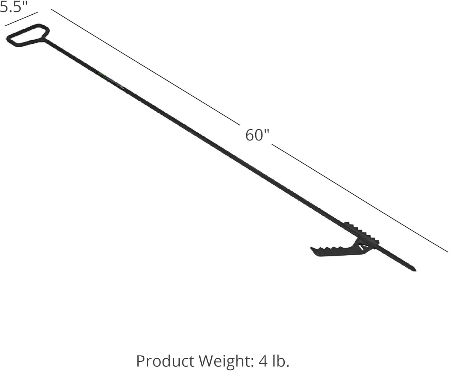TITAN GREAT OUTDOORS Sasquatch Fire Pit Log Poker, 60in Long Wood Burning Heat Treated Pit Poker Stick, Indoor/Outdoor Use, Fireplace Camping Wood Stove Accessory