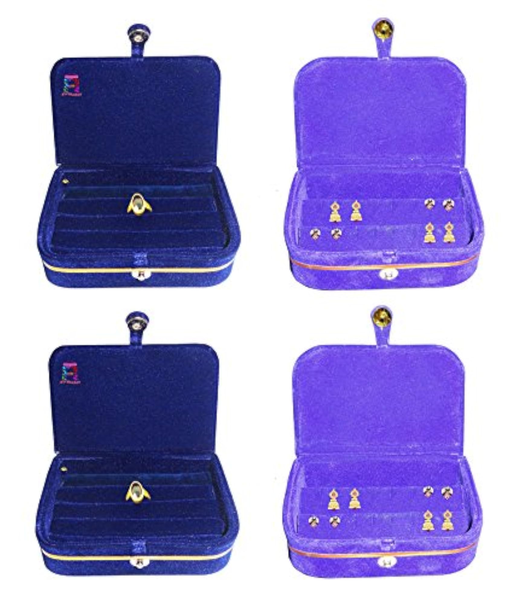 Velvet Jewellery Box Necklace Ring Box Earring Folder