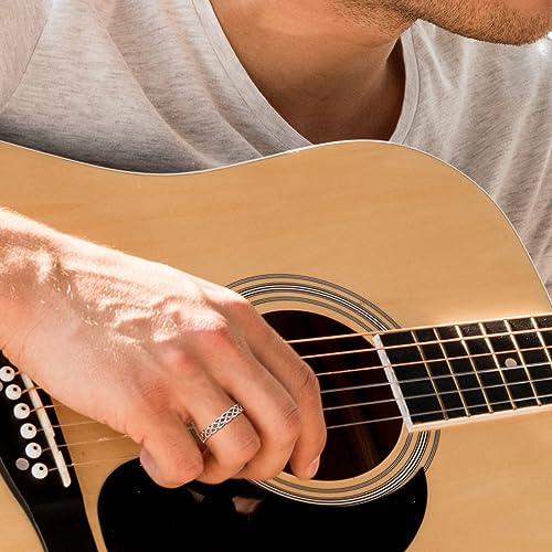 Silvora 925 Sterling Silver Celtic Knot Rings, Chain Rings for Women Men Vintage Eternity Band Ring Jewelry Size 4-123