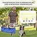 PawHut Agility Set Hunde 4-teiliges höhenverstellbar Agility-Ausrüstung Sprungstangen-Set Steckhürdenset mit 4 Hürden Tragetasche Koordinationstraining Sprungstangen-Set für Spiele Training