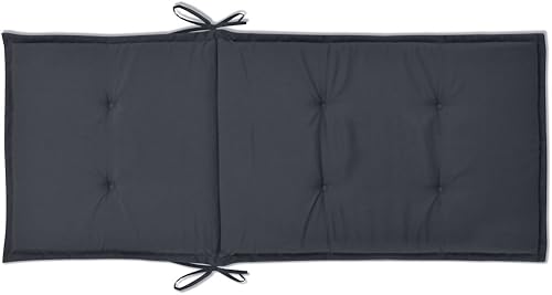 Miniatura 3 de Tidyard Juego de 4 cojines para sillas de jardín, cojines de repuesto para muebles de patio con respaldo alto, cojines de asiento de tela para