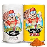 Cajun Two Step - StaleKracker - Variety Bundle - 1 each of Original Seasoning 8oz and Fire Seasoning 8 oz