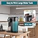Gugxiom Automatic Mouthwash Dispenser, 600ML Mundwasser Spender, with 2 Reusable Cup, Elektrischer Wall Mounted Dispenser for Bathroom, 4 Gears Adjustable, LED Display, for Kids and Adults (Schwarz)