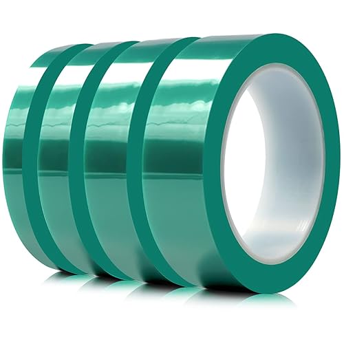 MYJOR Cinta de recubrimiento en polvo, Cinta PET de poliéster, Kit de recubrimiento en polvo, Adhesivo de silicona, Utilizado para recubrimiento en