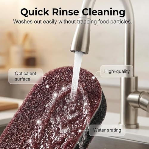 Image of Magic Cleaning Sponges Eraser, 2026 New Non-Scratch Dual-Sided Sponges, Multi-Functional Non Scratch Scrub Sponge for Kitchen Bathroom Wall Floor Sink Tub Stain Removal (15pcs)