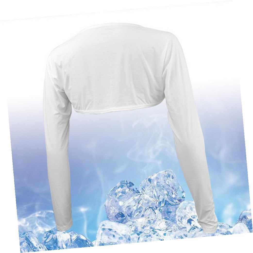 BESPORTBLE 3St Handschuhe mit Schalkragen Sonnenschutzhandschuhe für Damen Sonnenschutzhüllen für Damen Schal Ärmel Outdoor Kleidung Outdoor Bekleidung Handschuhe aus Eisseide Arm Ärmel Weiß