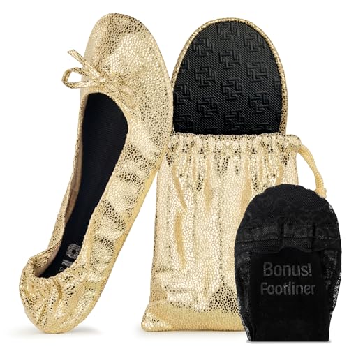 Image of Silky Toes Foldable Flat Shoes for Women | Portable Ballet Flats for Weddings, Parties, Events, Travel |Comfortable Cushioned