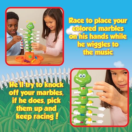 Image of Giggle Wiggle Board Games for Kids, Family Game Night, Hand-Eye Coordination, Preschool Games, The Wiggle Race to Get Your Marbles to The Top Game, Ages 4+, Batteries Not Included