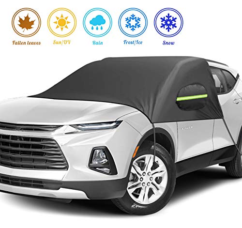 ilauke Windshield Snow Cover for Car - Large Size Windshield Cover for Ice and Snow, Frost Guard Windshield Cover, All-weather Car Waterproof Insulation Windshield Cover, Perfect for Most Cars and SUV