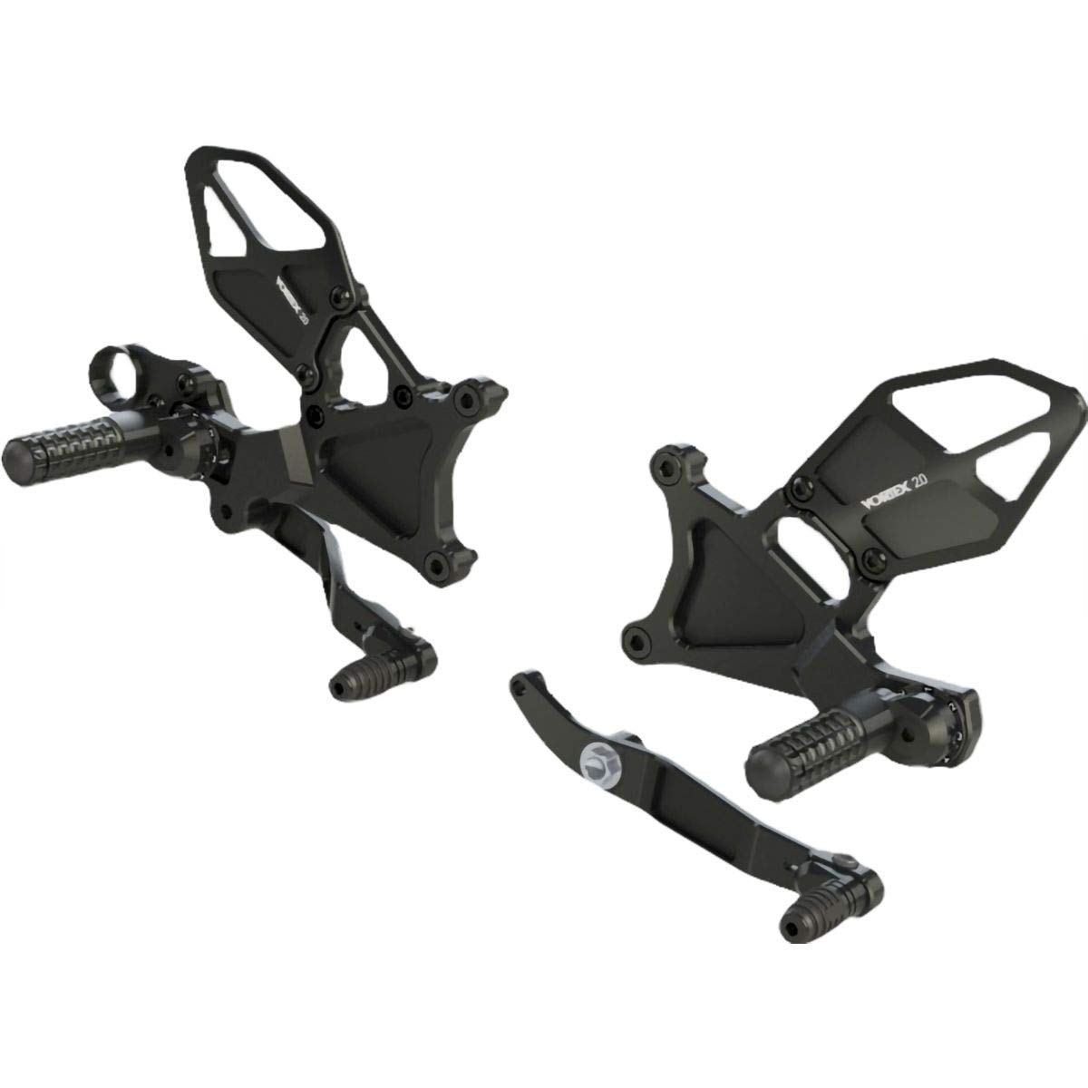 Amazon.com: Vortex RS634K Black Rear Set for Yamaha YZF-R6 2017