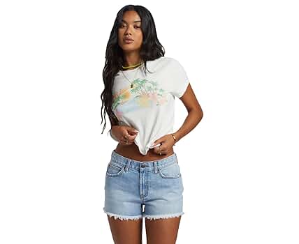Billabong Drift Away Denim Shorts Light Wash 25 2 at Amazon