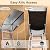 Aluminum Attic Ladder with Stairway Insulation Cover Pull Down Loft Stairs Folding Ceiling Ladder for Attic Access Door, Manual Lifting, for 7'8"-10'3" Ceiling Height, 22.5" x 54", 375 lbs Capacity