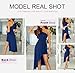 Dokotoo One Shoulder Sleeveless Midi Dresses for Women Empire Waist Fashion Ruffle Zipper Solid Color Sexy Bodycon Cocktail Prom Asymmetrical High Low Dress Blue Medium