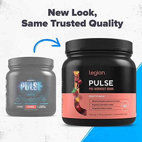 Legion Pulse Pre Workout Supplement - All Natural Nitric Oxide Preworkout Drink to Boost Energy, Creatine Free… - Image 3