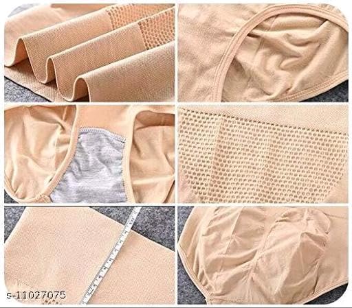 Image of KROYWEN Cotton High Waist Panties Tummy Control Underwear Ladies Briefs Shapewear Double Layer Half Body Shaper Underwear for Women Tummy Control | Body Shaper | Breathable & Comfortable