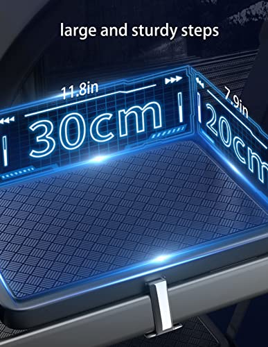 6-Step Ladder Foldable Step Stool Ladder Steel Ladder Anti-Skid Pedal Side Tool Holder 550Lbs Load Capacity Large Ladder For Adults Portable Ladders For Kitchen And Household (Color : Pink) #TOP2