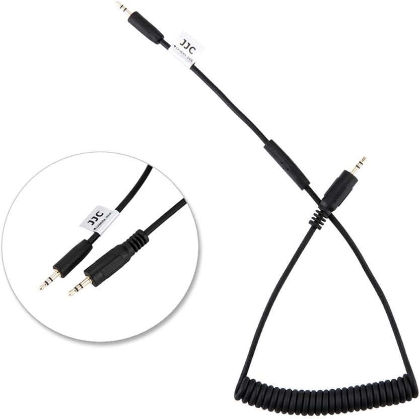 JJC 2.5mm Remote Shutter Release Cable with connection diagram
