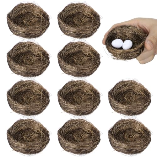 Milisten 16pcs Simulated Bird Nest Mini Artificial Bird Nest Fake