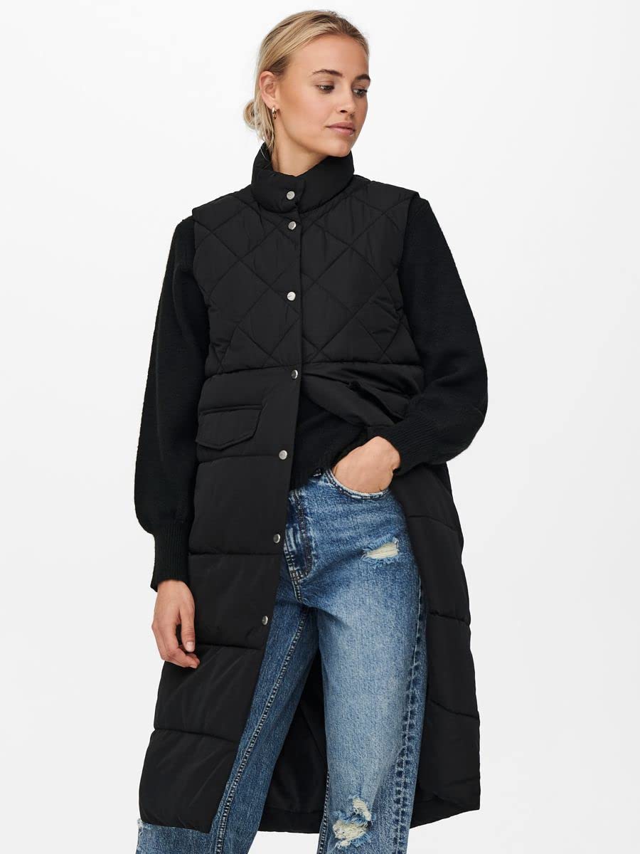 ONLY Onlstacy Quilted Waistcoat Otw Noos Gilet matelassé Femme