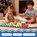 Dimoarch Electric Train Set for Toddlers with Sound & Lights, Magnetic Connection Train Toys with Tracks & Road Signs, Christmas Birthday Gift for 3 4 5 6 Year Old Boys Girls